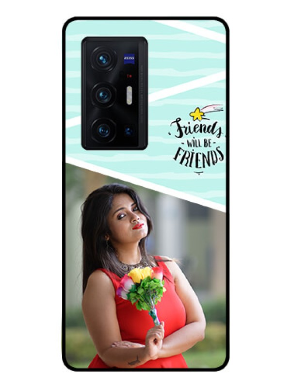 Custom Vivo X70 Pro Plus 5G Custom Glass Phone Case - Friends Picture Icon Design