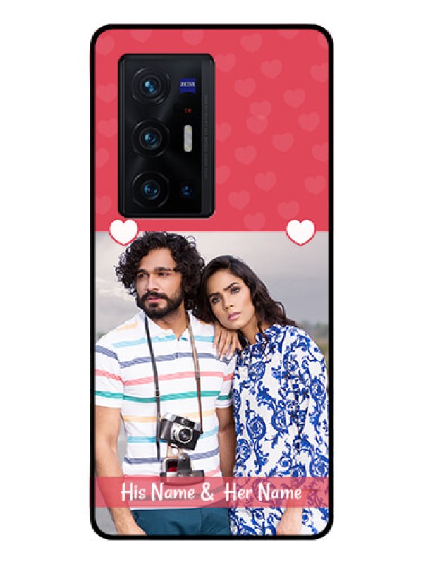 Custom Vivo X70 Pro Plus 5G Photo Printing on Glass Case - Simple Love Design