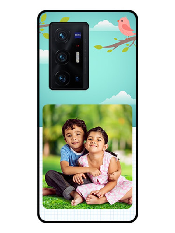 Custom Vivo X70 Pro Plus 5G Photo Printing on Glass Case - Doodle love Design