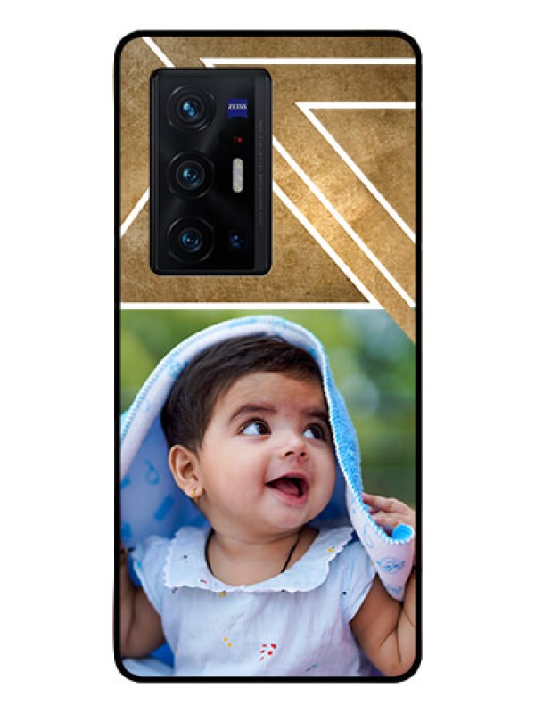 Custom Vivo X70 Pro Plus 5G Personalized Glass Phone Case - Gradient Abstract Texture Design