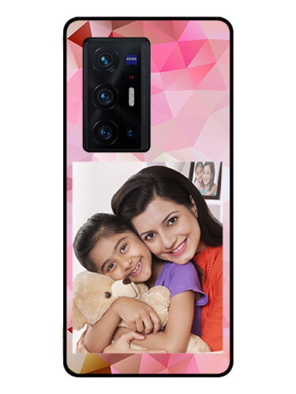 Custom Vivo X70 Pro Plus 5G Photo Printing on Glass Case - Abstract Triangle Design