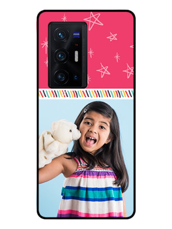 Custom Vivo X70 Pro Plus 5G Personalized Glass Phone Case - Line art design