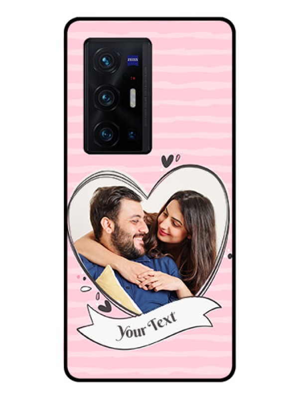 Custom Vivo X70 Pro Plus 5G Custom Glass Phone Case - Vintage Heart Design