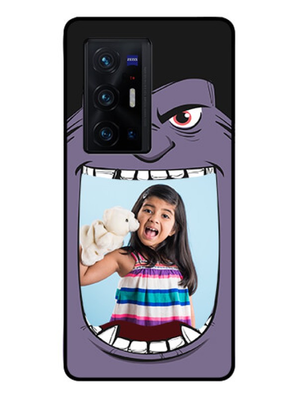 Custom Vivo X70 Pro Plus 5G Custom Glass Phone Case - Angry Monster Design