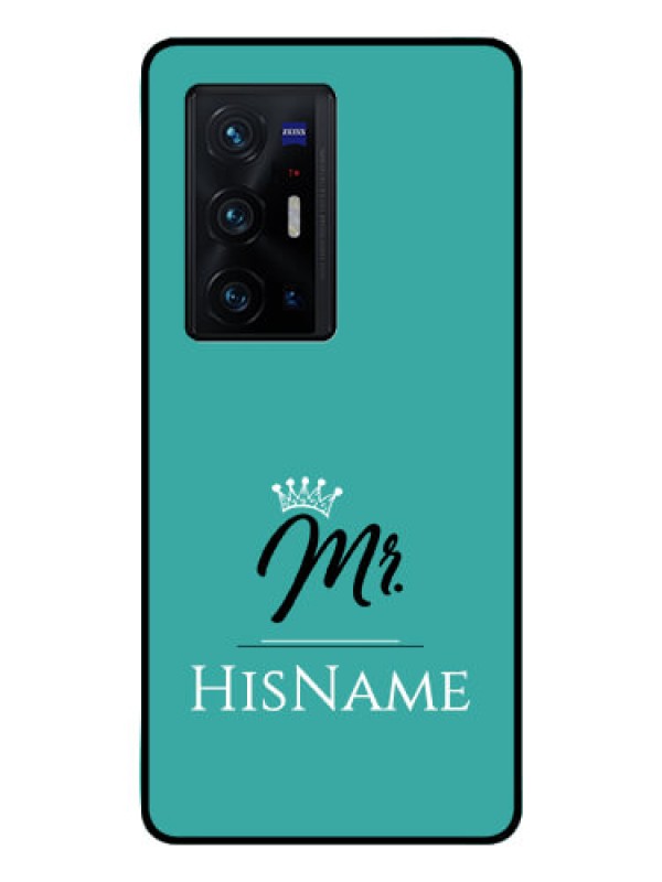 Custom Vivo X70 Pro Plus 5G Custom Glass Phone Case Mr with Name