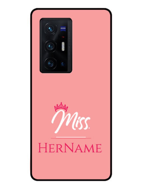 Custom Vivo X70 Pro Plus 5G Custom Glass Phone Case Mrs with Name