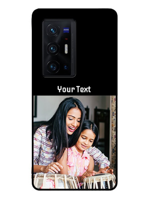 Custom Vivo X70 Pro Plus 5G Photo with Name on Glass Phone Case