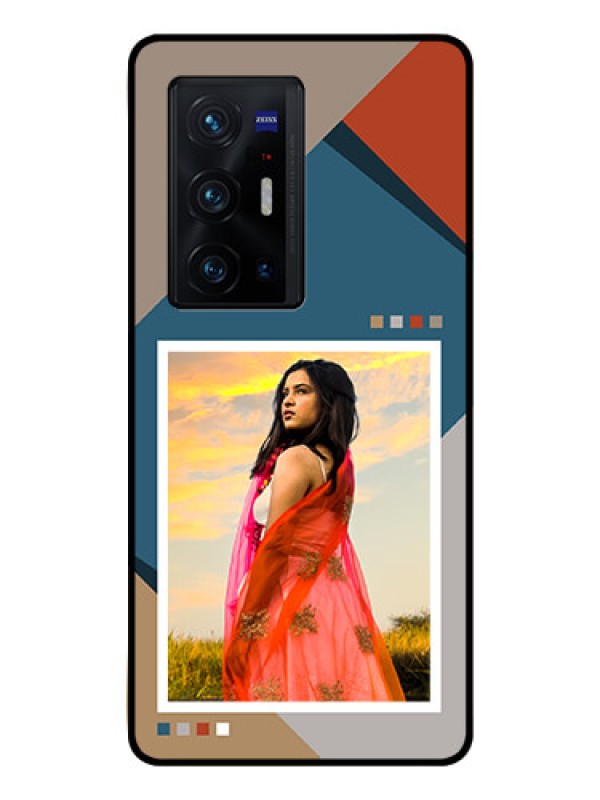 Custom Vivo X70 Pro Plus 5G Personalized Glass Phone Case - Retro color pallet Design