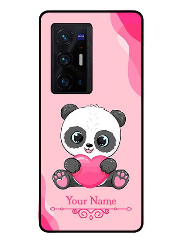 Custom Vivo X70 Pro Plus 5G Custom Glass Mobile Case - Cute Panda Design