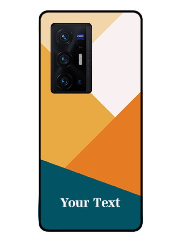 Custom Vivo X70 Pro Plus 5G Personalized Glass Phone Case - Stacked Multi-colour Design