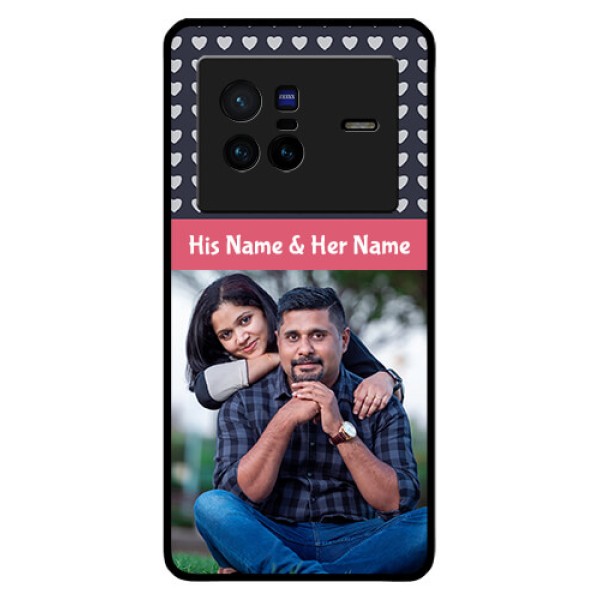 Vivo X80 5G Custom Glass Mobile Case - Love Symbols Design
