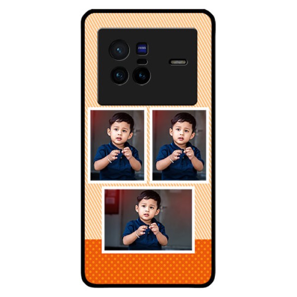 Vivo X80 5G Photo Printing on Glass Case - Bulk Photos Upload Design