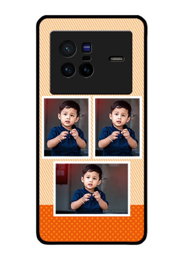 Vivo X80 5G Photo Printing on Glass Case - Bulk Photos Upload Design