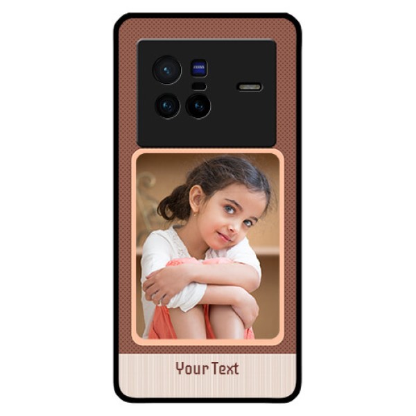Vivo X80 5G Custom Glass Phone Case - Simple Pic Upload Design