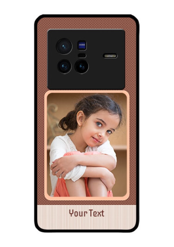 Vivo X80 5G Custom Glass Phone Case - Simple Pic Upload Design