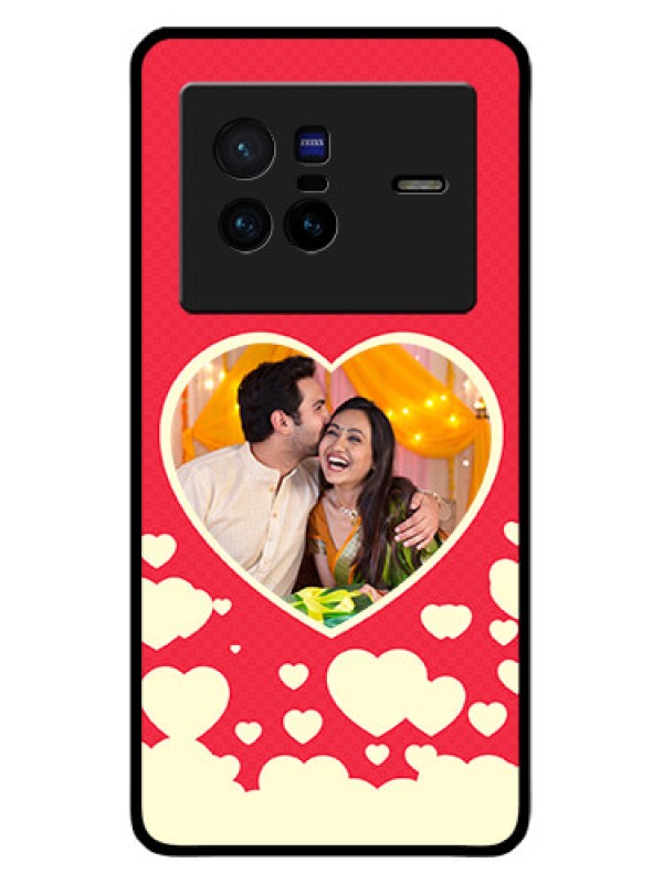 Custom Vivo X80 5G Custom Glass Mobile Case - Love Symbols Phone Cover Design