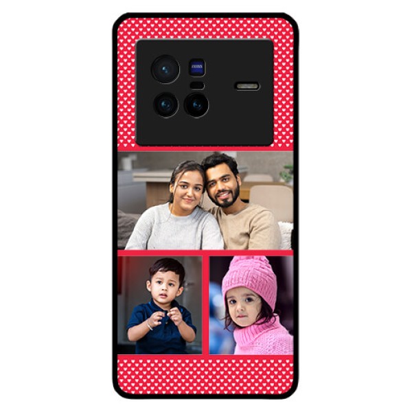 Vivo X80 5G Personalized Glass Phone Case - Bulk Pic Upload Design