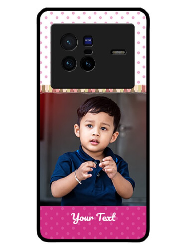 Custom Vivo X80 5G Photo Printing on Glass Case - Cute Girls Cover Design