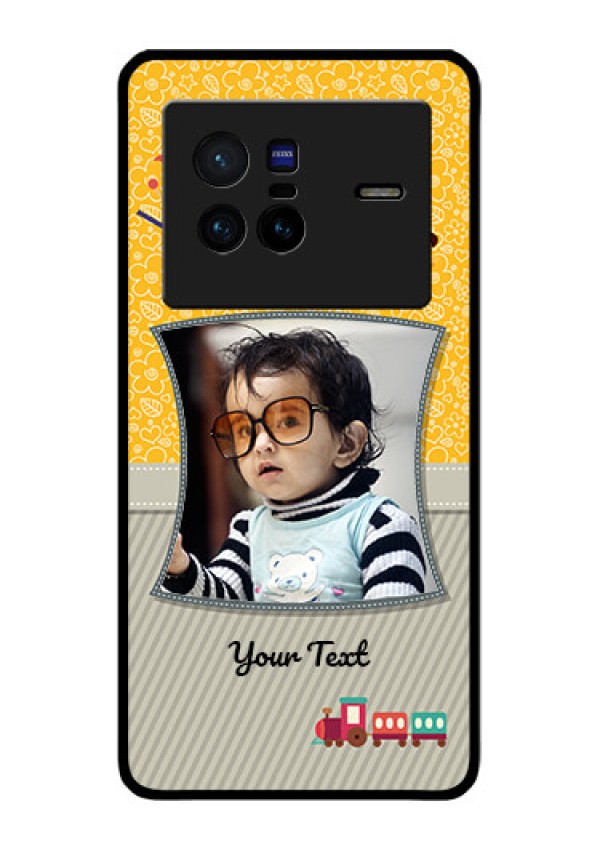 Vivo X80 5G Personalized Glass Phone Case - Baby Picture Upload Design