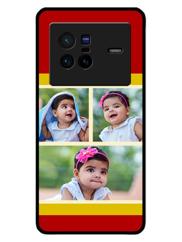 Custom Vivo X80 5G Custom Glass Mobile Case - Multiple Pic Upload Design