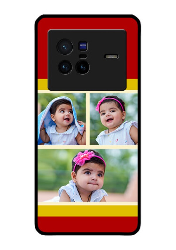 Vivo X80 5G Custom Glass Mobile Case - Multiple Pic Upload Design