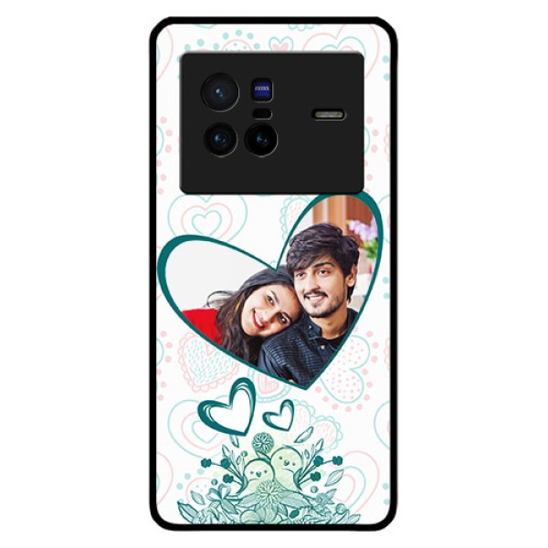 Vivo X80 5G Photo Printing on Glass Case - Premium Couple Design