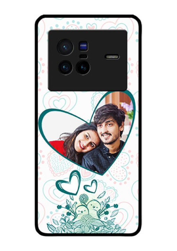 Vivo X80 5G Photo Printing on Glass Case - Premium Couple Design