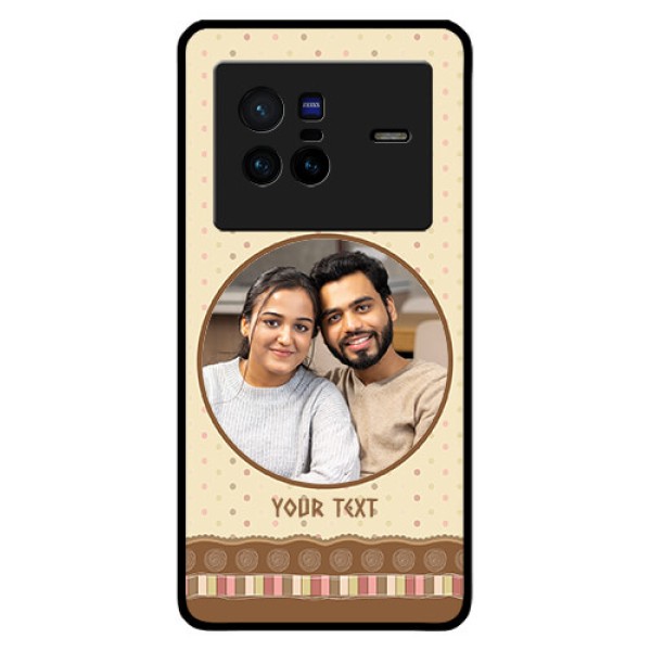 Vivo X80 5G Custom Glass Mobile Case - Brown Dotted Mobile Case Design Vivo X80 5G Custom Glass Mobile Case - Brown Dotted Mobile Case Design