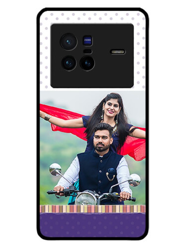 Custom Vivo X80 5G Photo Printing on Glass Case - Cute Family Design