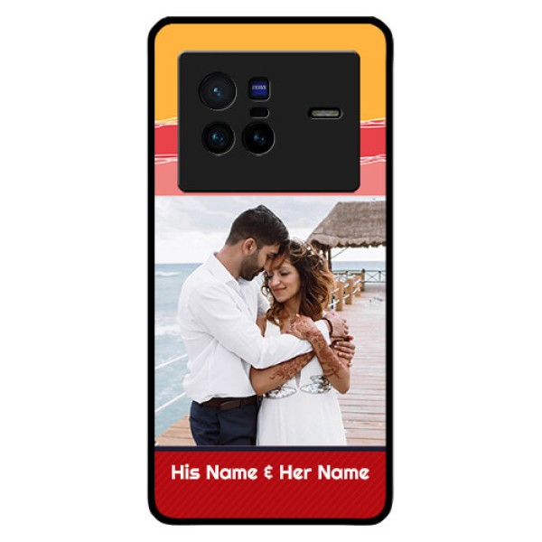 Vivo X80 5G Custom Glass Mobile Case - Colorful Case Design