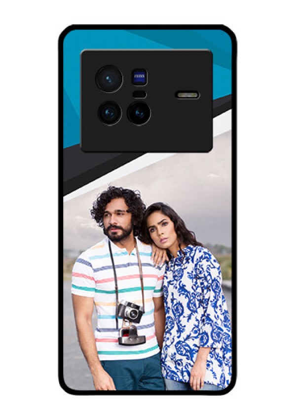 Vivo X80 5G Photo Printing on Glass Case - Simple Pattern Photo Upload Design