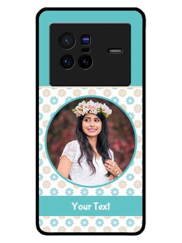 Custom Vivo X80 5G Custom Glass Mobile Case - Beautiful Flowers Design