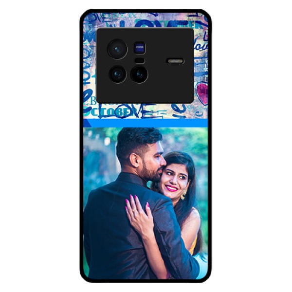 Vivo X80 5G Custom Glass Mobile Case - Colorful Love Design