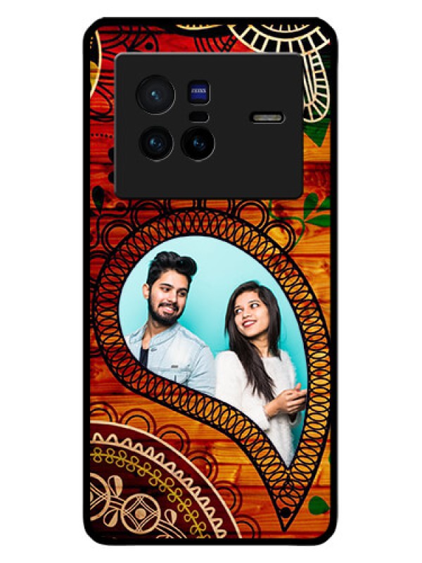 Custom Vivo X80 5G Personalized Glass Phone Case - Abstract Colorful Design