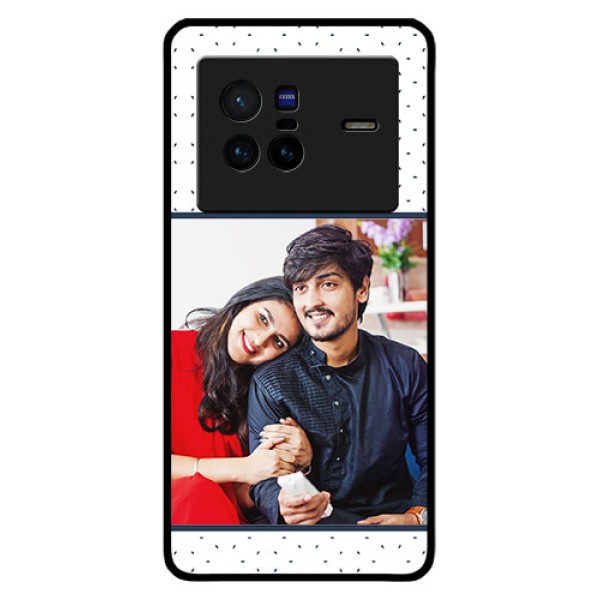 Vivo X80 5G Personalized Glass Phone Case - Premium Dot Design