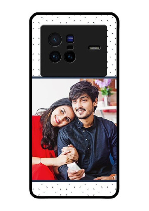 Vivo X80 5G Personalized Glass Phone Case - Premium Dot Design