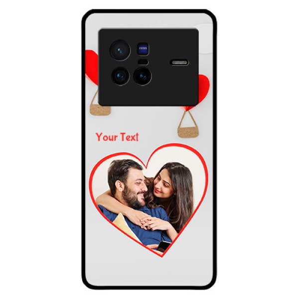 Vivo X80 5G Custom Glass Mobile Case - Parachute Love Design