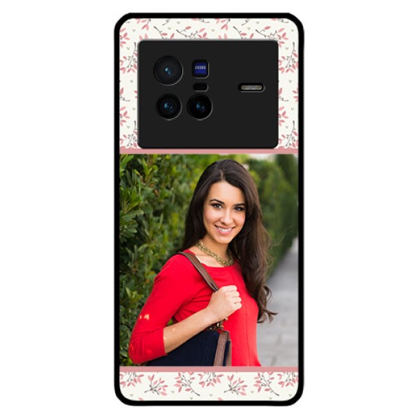 Vivo X80 5G Custom Glass Phone Case - Premium Floral Design