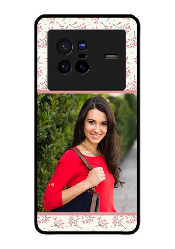 Vivo X80 5G Custom Glass Phone Case - Premium Floral Design