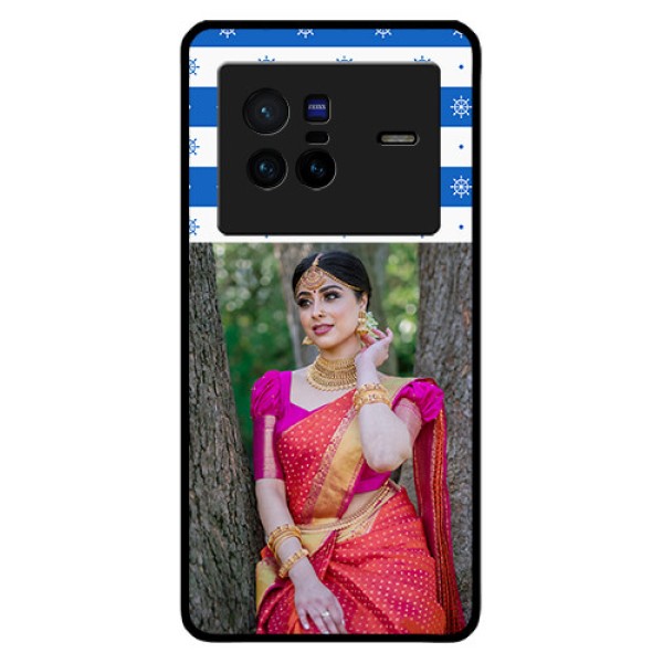 Vivo X80 5G Photo Printing on Glass Case - Snow Pattern Design