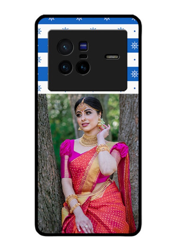 Vivo X80 5G Photo Printing on Glass Case - Snow Pattern Design