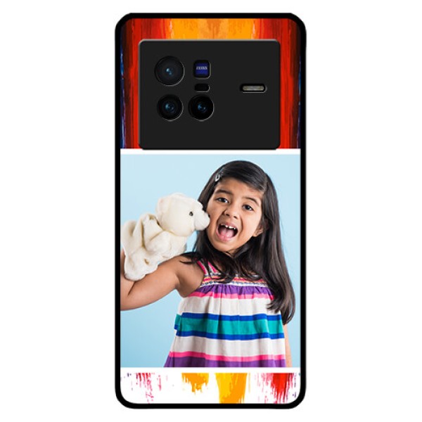 Vivo X80 5G Personalized Glass Phone Case - Multi Color Design
