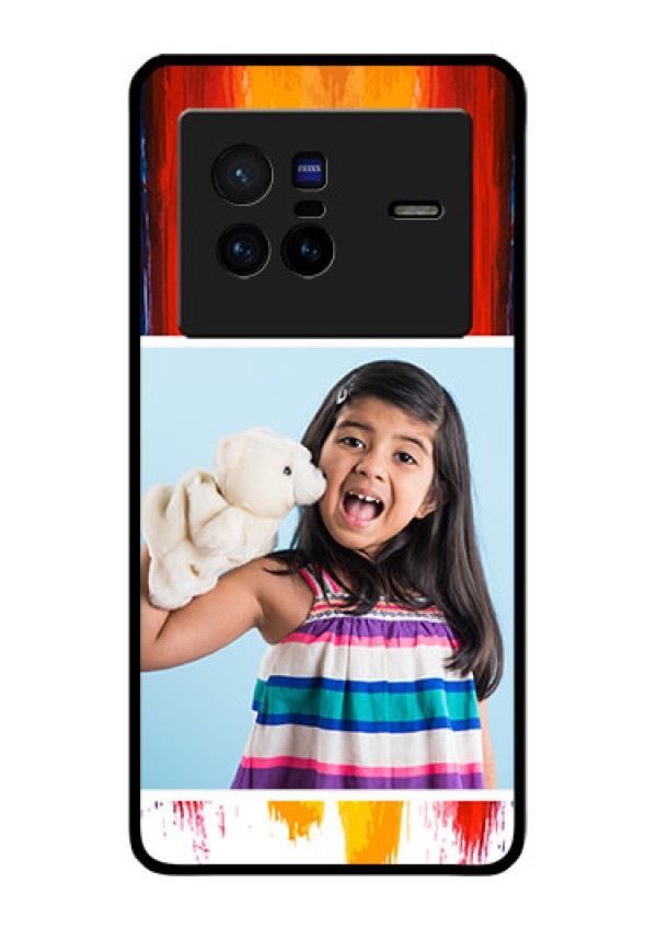 Vivo X80 5G Personalized Glass Phone Case - Multi Color Design