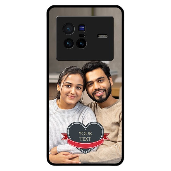 Vivo X80 5G Custom Glass Phone Case - Just Married Couple Design
