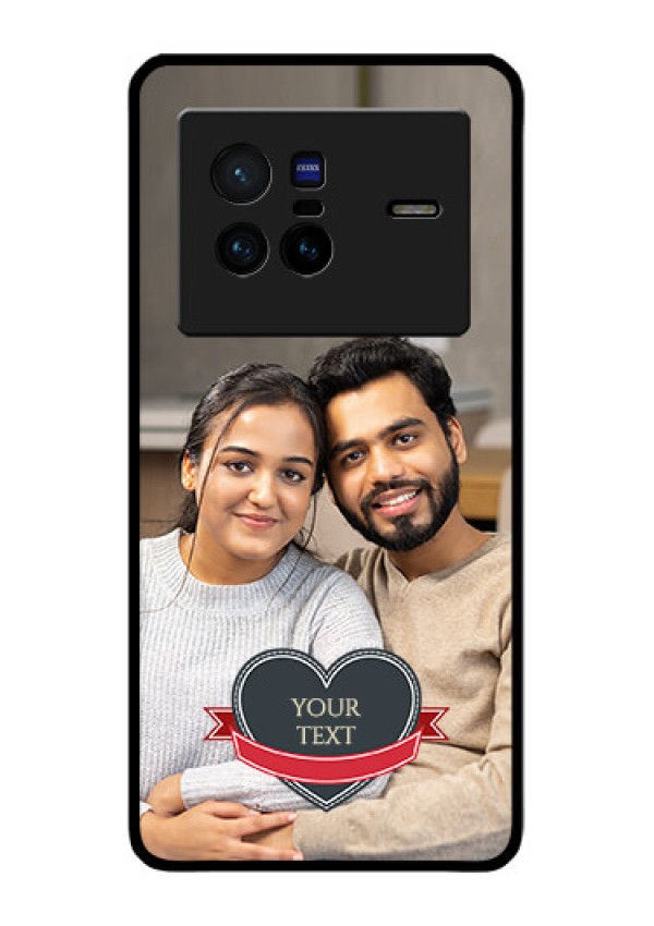 Vivo X80 5G Custom Glass Phone Case - Just Married Couple Design