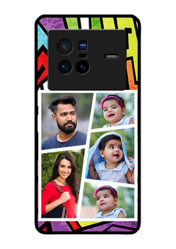 Vivo X80 5G Custom Glass Phone Case - Graffiti pattern Design