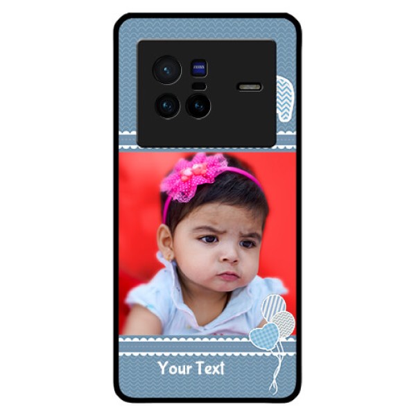 Vivo X80 5G Photo Printing on Glass Case - with Kids Pattern Design