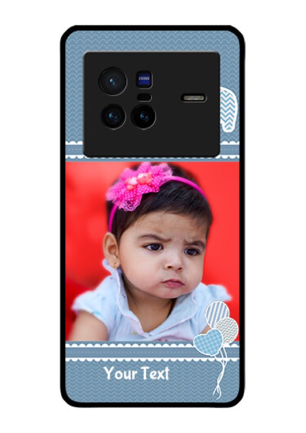 Vivo X80 5G Photo Printing on Glass Case - with Kids Pattern Design