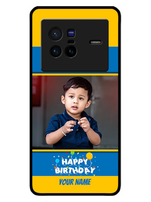 Custom Vivo X80 5G Custom Glass Mobile Case - Birthday Wishes Design