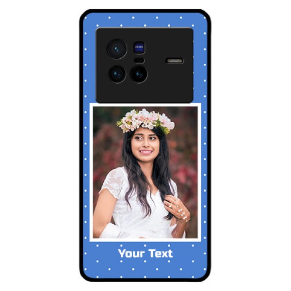 Vivo X80 5G Photo Printing on Glass Case - Polka dots design